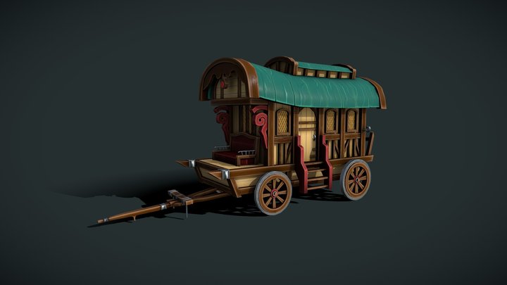 RoulotteMedieval 3D Model
