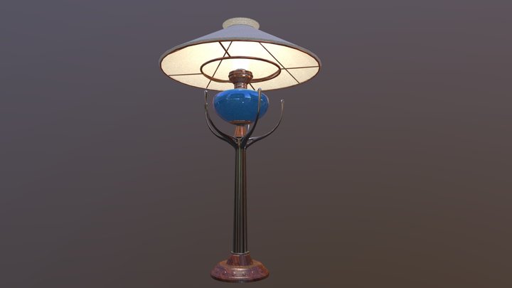 IAD - Art Deco Lamp 3D Model