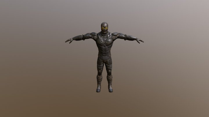 SciFi Warrior Viktor 3D Model
