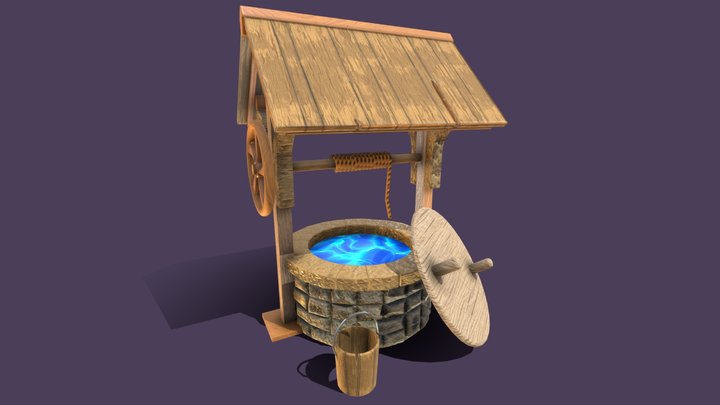 Une Puits Decorative 3D Model