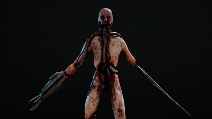 Sci-Fi Body Horror Character 3D Model