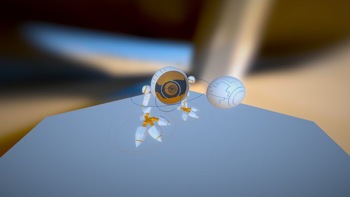 orange biped 3D Model
