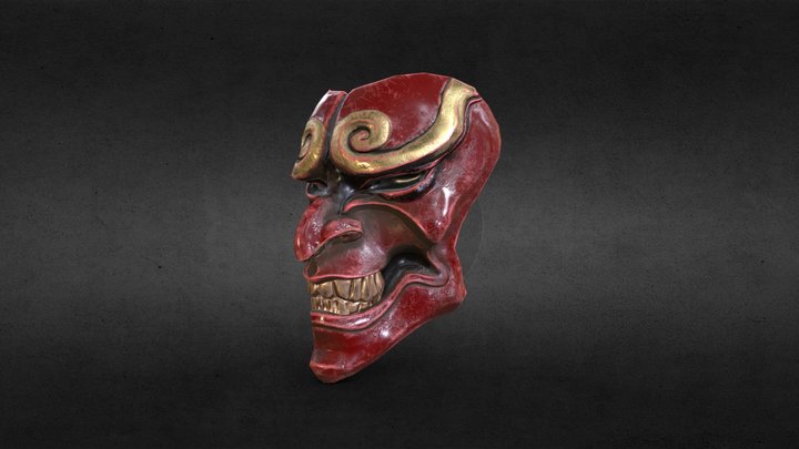 Old demon mask 3D Model