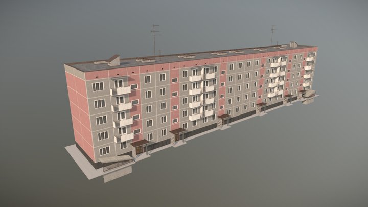Soviet Building 3D Model