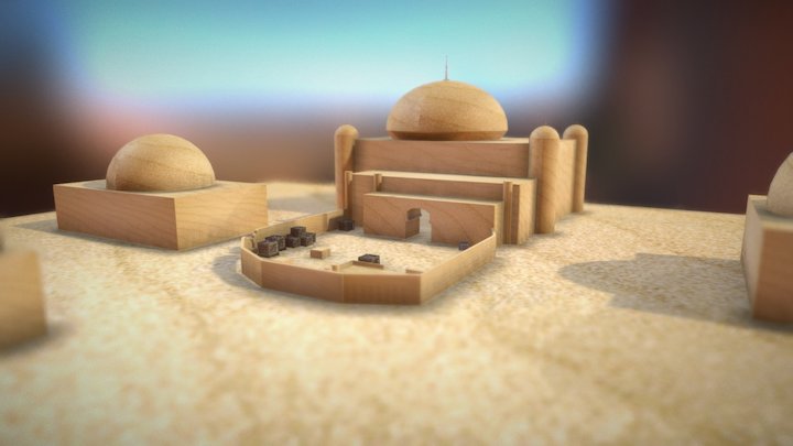 CSGO Dust 2 Bombsite B 3D Model