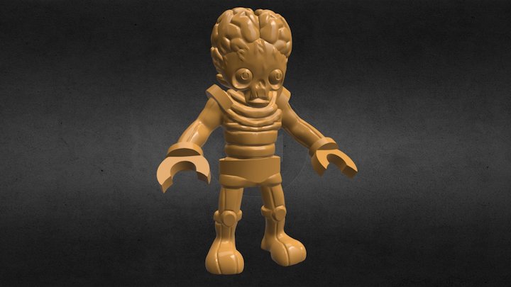 Graveyard Greg 010 - Mr Martian 3D Model