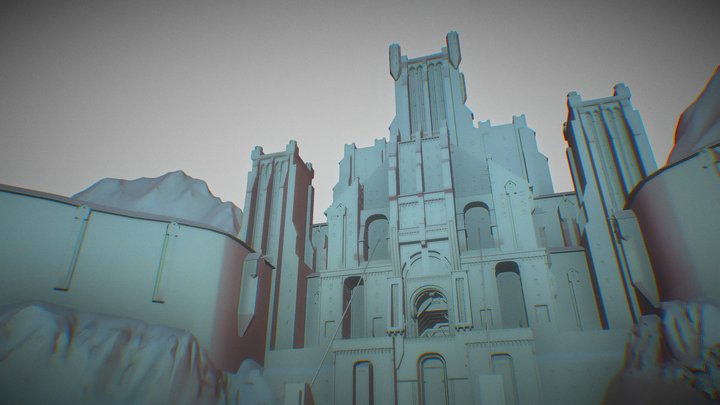 👑 Combo_World_1 (Wolfenstein Castle) - WOB 👑 3D Model
