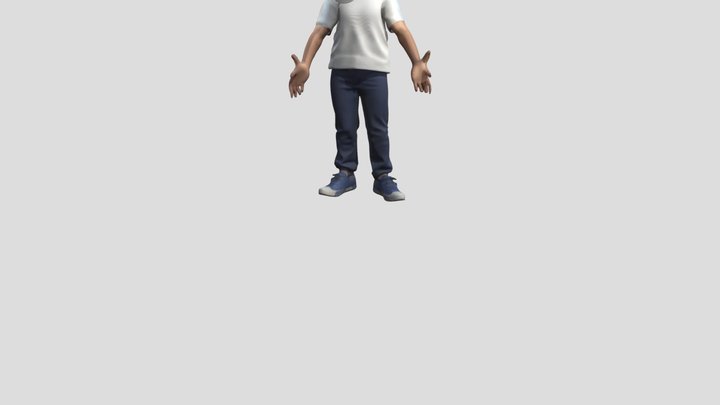 Small boy Happy Hand Gesture