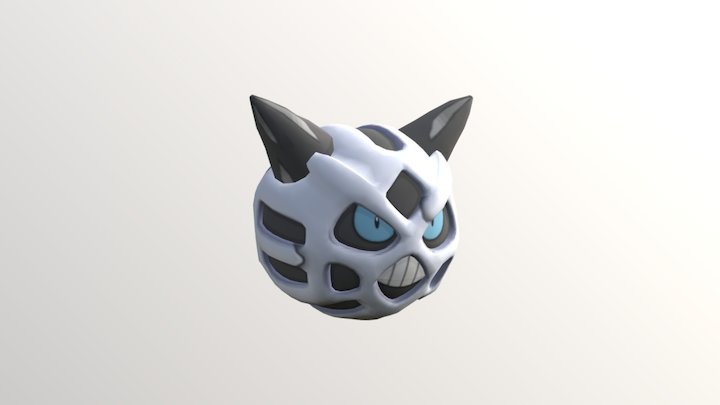 3DS - Pokemon X Y - 362 Glalie 3D Model