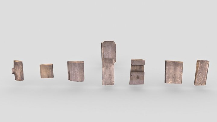 Wood Planks 3D Model