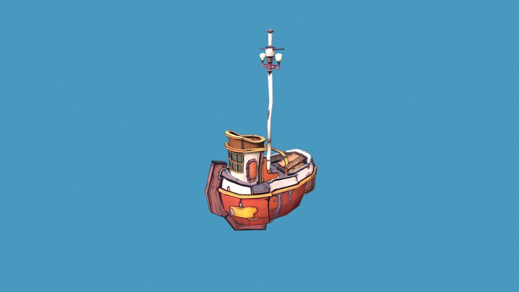 Flotsam Ship 3D model by PajamaLlama [6960f8b] Sketchfab