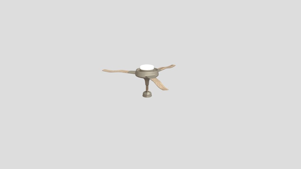 Curved Blade Luminaire Ceiling Fan
