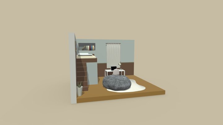 THE COZY TEENAGE ROOM 3D Model