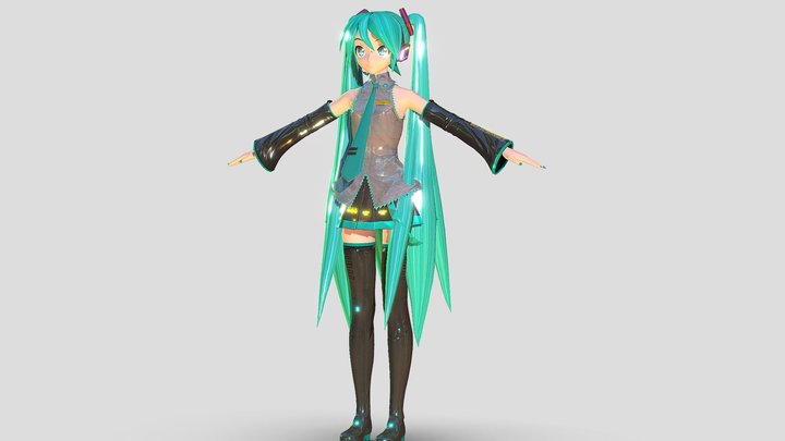 Miku Default – Modello 3D gratuito STL