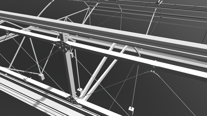 Invernadero Exportado 3D Model