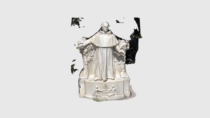 Mendel’s statue in mendel’s muesuem in Brno 3D Model