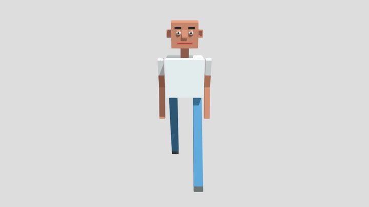 Hierarchy Character Animation - Walk 3D Model
