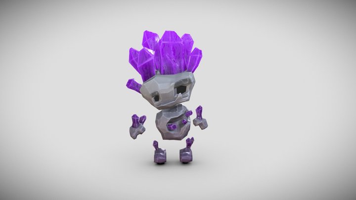 Crumbles the Pebble Golem 3D Model