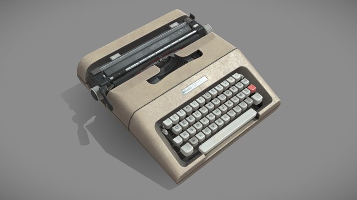 Typewriter 01 3D Model