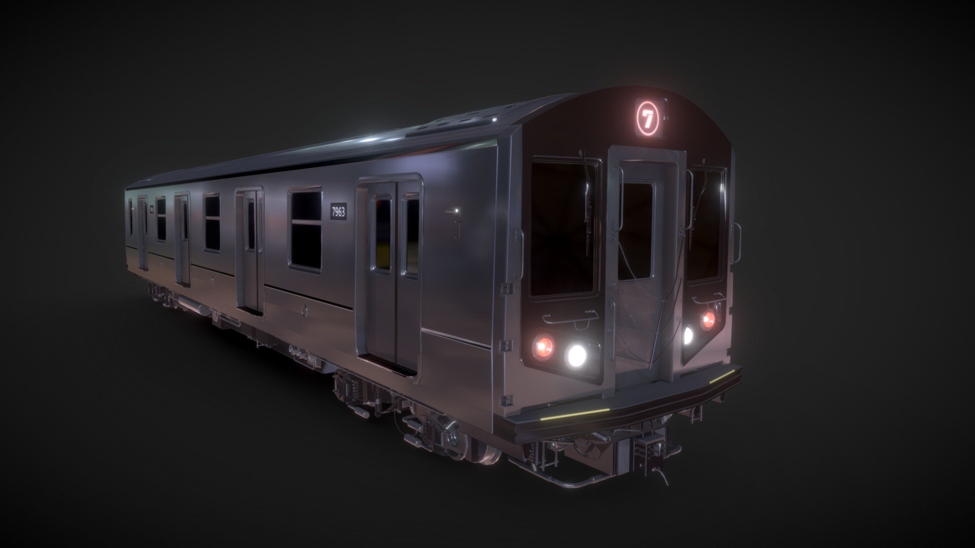 Subway Train - Buy Royalty Free 3D model by Adrian Kulawik (@AKStudio3D ...