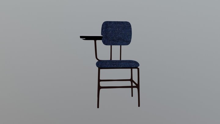 Cadeira Universitaria 3D Model