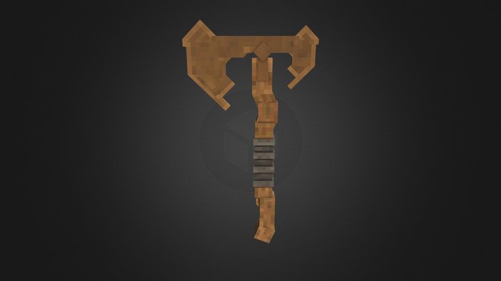 Viking Axe - Minecraft 3D Model
