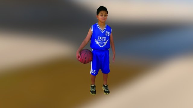 kid-basket ball player 3D Model