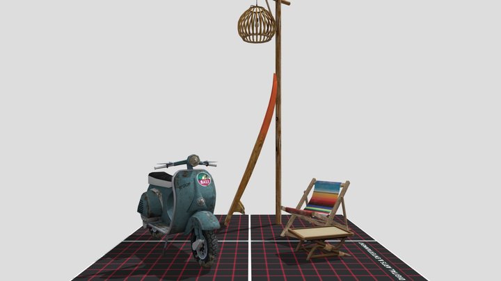 DAE 5 Finished props - By the ocean 3D Model