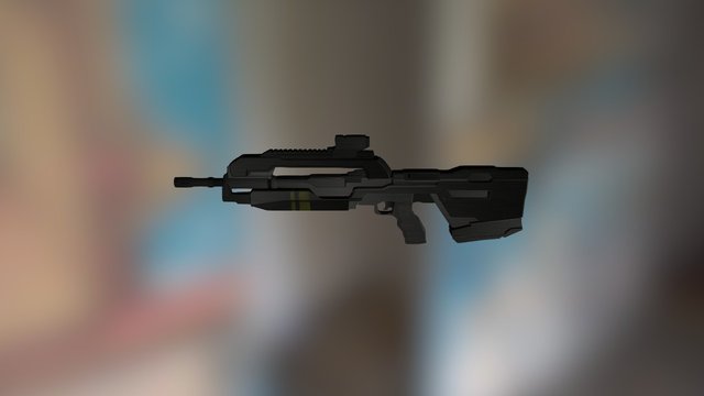 Battle Rifle 3D Model