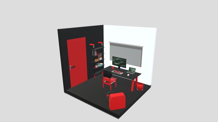 652110223_ Toon_ FinalWorkDesk 3D Model