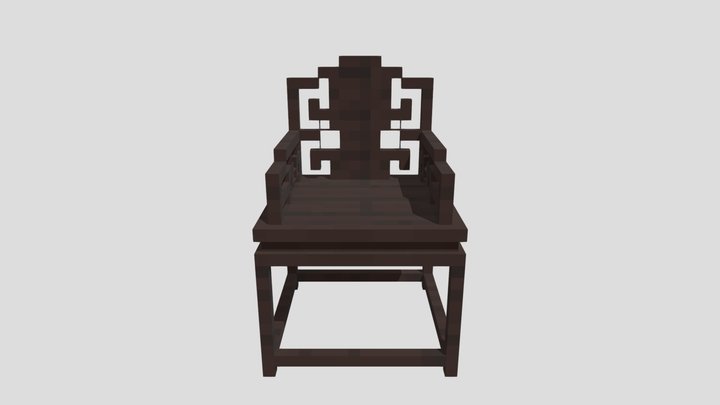 Chinese traditional chair 3D Model