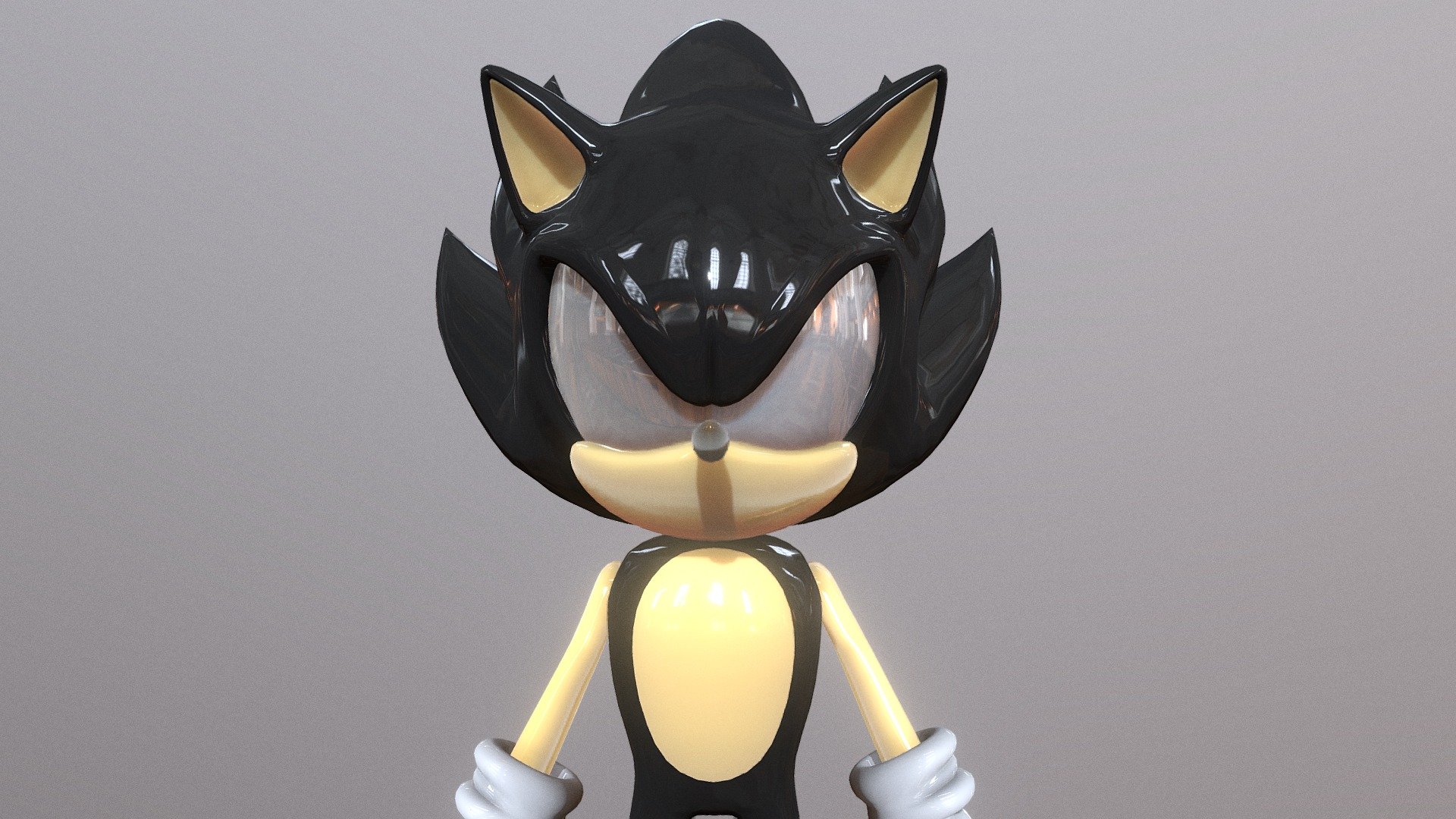 Dark Sonic The Hedgehog <6 - Download Free 3D model by