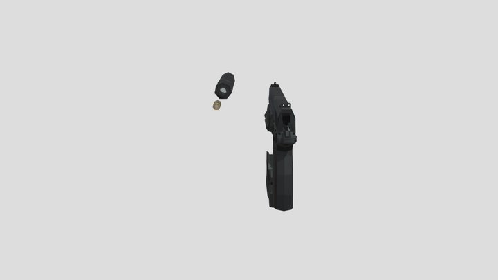 MK23 pistol 3D Model