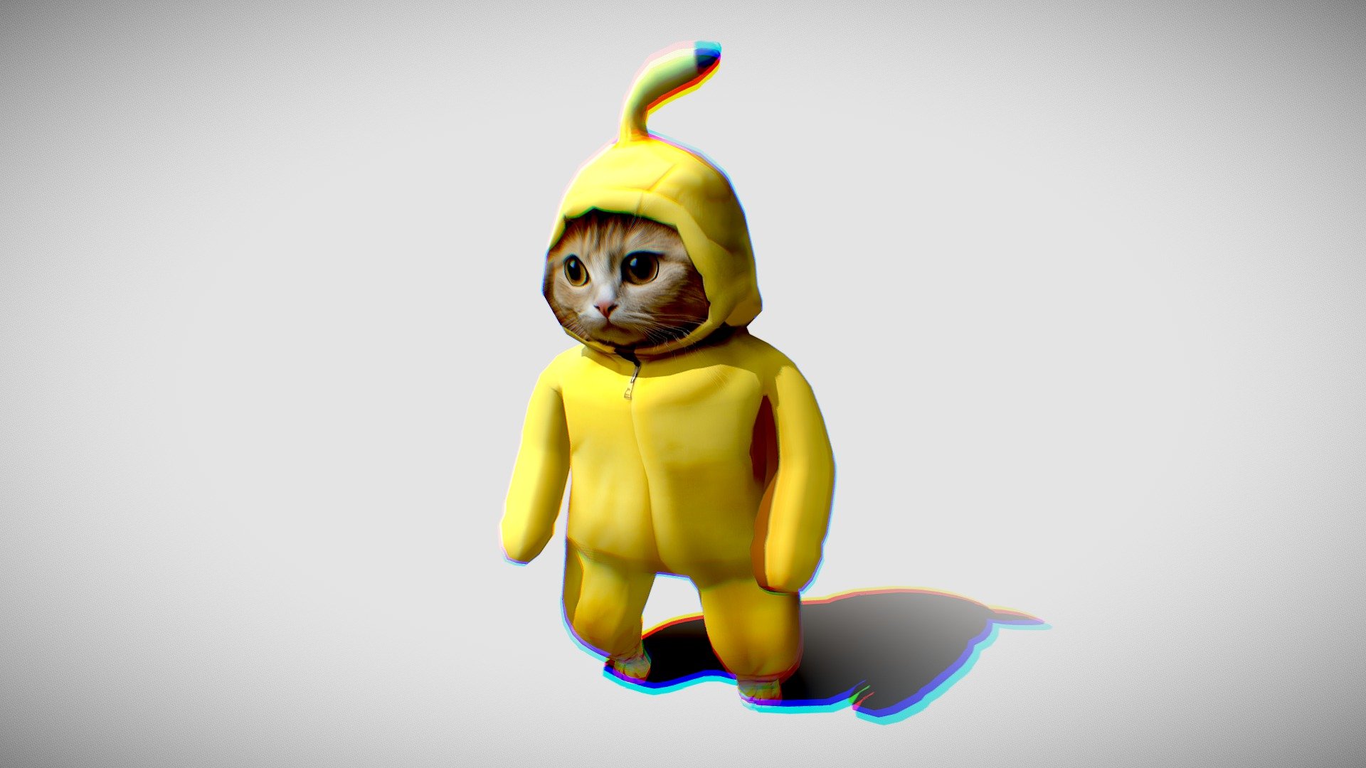 Banana Cat - Happy Cat - FBX + Blender Model - Buy Royalty Free 3D ...