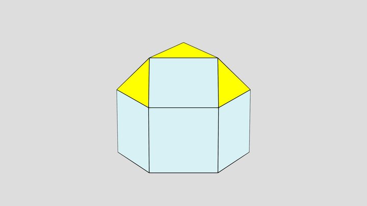 Elongated triangular cupola – Modello 3D gratuito STL