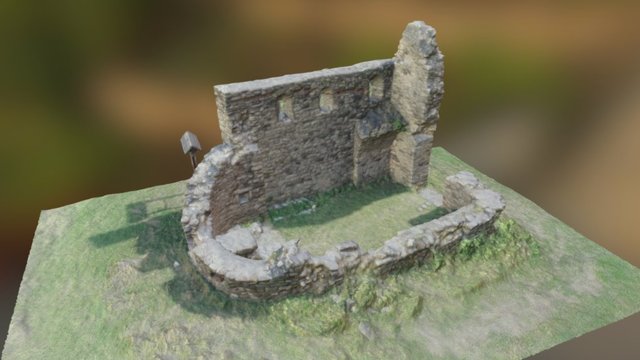 Kisdorgicsei templomrom, church ruins 3D Model