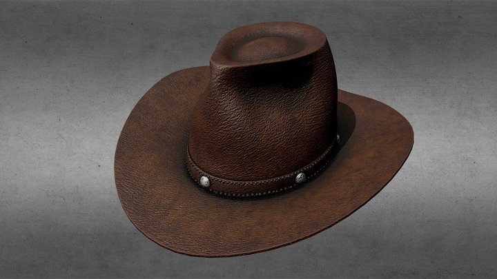 Cowboy Hat [Tutorial Included] 3D Model