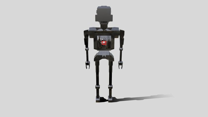 Low poly Robot 3D Model