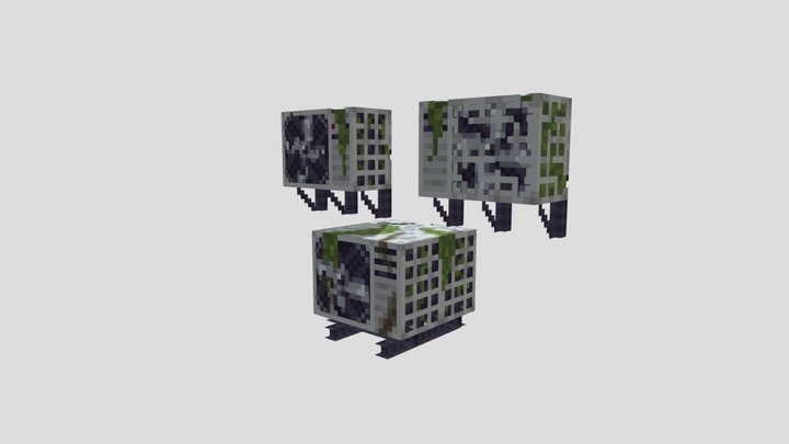 Minecraft Aged Candicioners 3D Model