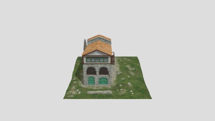 Otoman House. Bar old town. 3D Model