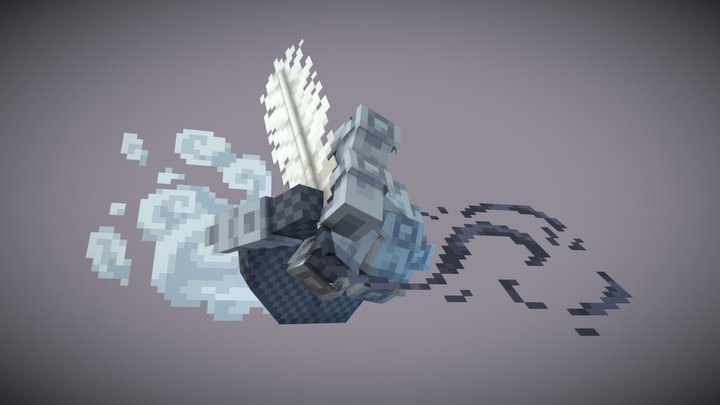 Glove with quill 3D Model