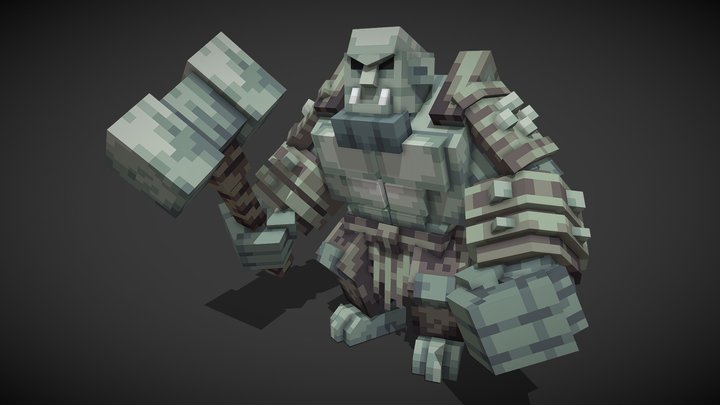 Gray ogre 3D Model