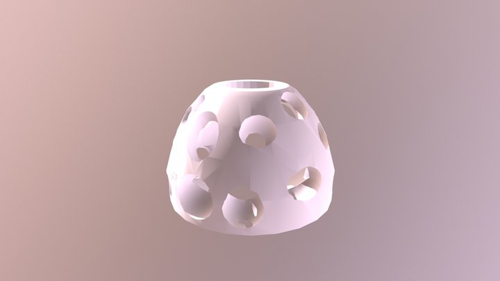 Reef Ball, Smooth with bottom and text 3D Model