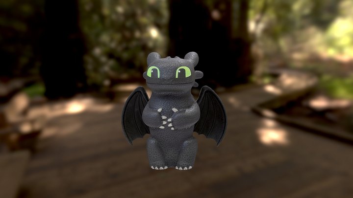 Toothless cup from "How to Train Your Dragon" 3D Model