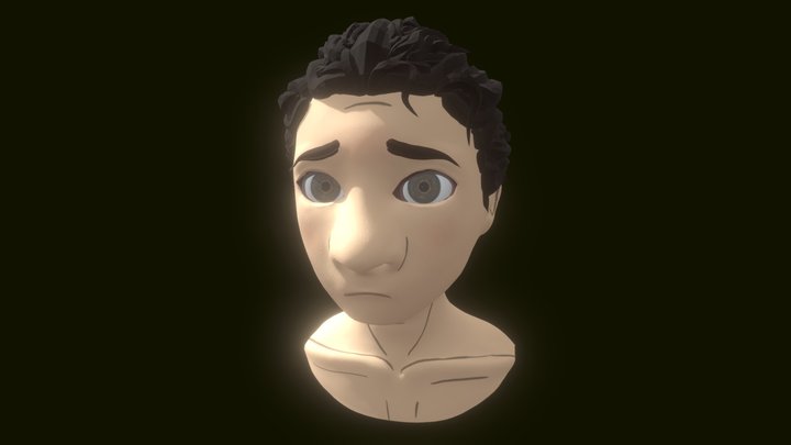 Nameless Female Character Bust 3D Model