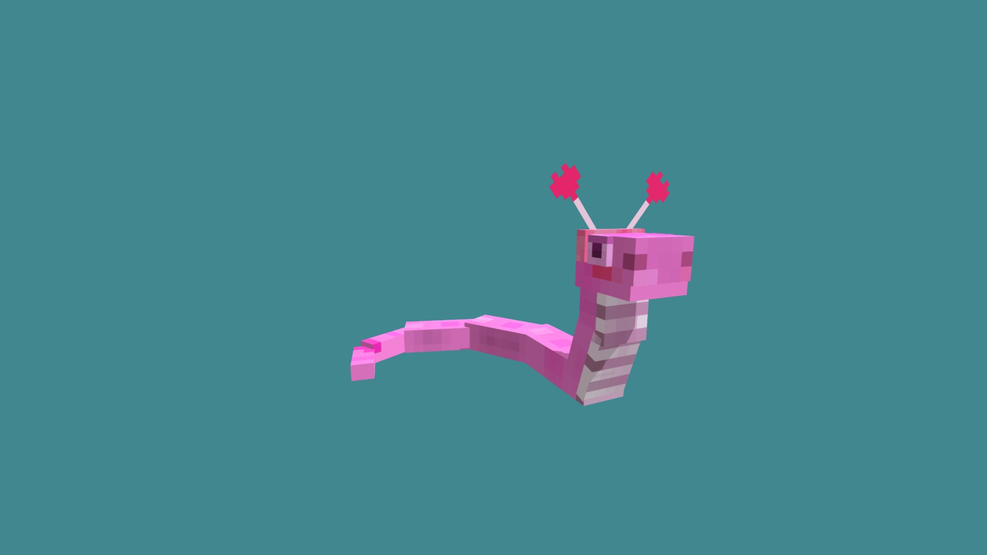 Pink Snek - 3D model by BurgerCat13 [697514f] - Sketchfab