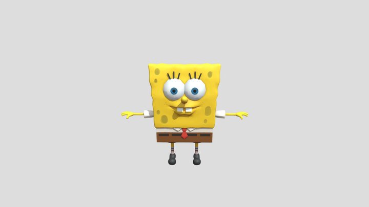 Sponge Bob 3D for Mixamo 3D Model
