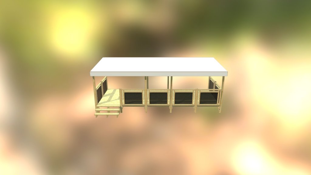 Terrasse couverte 7,50x3,00m