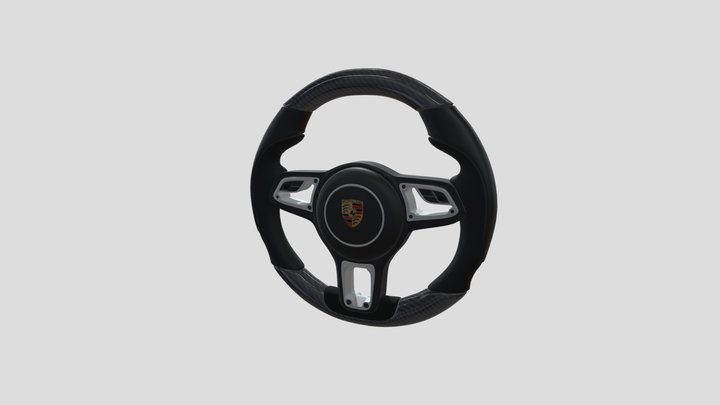 911 porsche Steering Wheel 3D Model
