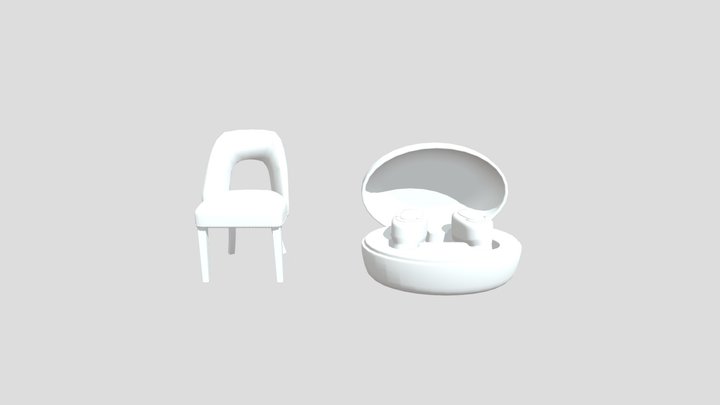 Stylized Modern Chair and Wireless